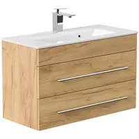 Magnolia home Badmöbel Mars 800 SlimLine SoftClose eiche gold