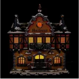 Hubrig Volkskunst GmbH Schwibbogen Winterhaus - Rathaus 21cm'