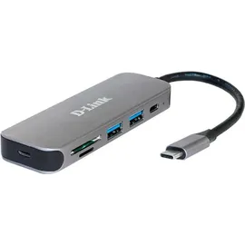 D-Link DUB-2325/E 5-in-1 USB-C-Hub mit Kartenleser
