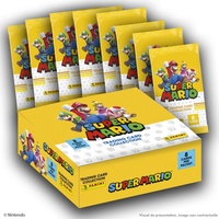 Panini 13385 Super Mario Trading Cards Box mit 18 Hüllen (8 Karten) Stickertüte, Mehrfarbig, OneSize