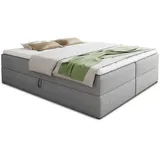 Sofnet Boxbett, Grau, (Inari 91), 140 x 200 cm, Schlafzimmer, Betten, Boxspringbetten