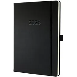 Sigel Wochenkalender Conceptum A4+ vertikales Layout schwarz 2026