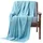 Homescapes Strickdecke 150 x 200 cm Hellblau