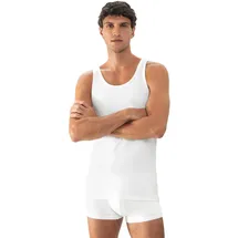 MEY Achselhemd "Dry Cotton", Herren, Gr. 5M, N-Gr, weiß, Single Jersey, Obermaterial: 57% Baumwolle, 38% Polyester, 5% Elasthan, unifarben, körpernah, Rundhals, Unterhemden, mit körpernaher Passform, Single-Jersey, atmungsaktiv