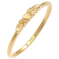 Elli PREMIUM Organic Natural Struktur 375 Gelbgold 58 Damen 