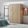 [en.casa] Kleiderschrank Bodolz 176x120x52 cm 4 Fächer