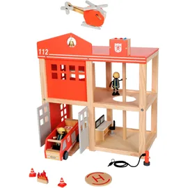 Small Foot Company Puppenhaus Große Feuerwache mehrfarbig 12703