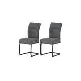 xonox.home Schwingstuhl grau 2er Set