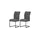 xonox.home Schwingstuhl grau 2er Set