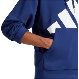 adidas Essentials Big Logo French Terry Kapuzenpullover Dark Blue / White XS