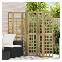 vidaXL Garten-Paravent 240 x 180 cm Honigbraun Massivholz 1 St.