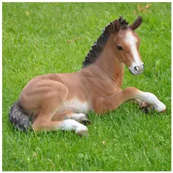 Dazikemo Dekofigur Gartenfigur Statue liegendes Pferd