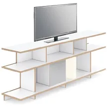 Tojo Regalsystem 160 x 35 x 37,5 cm Weiß