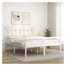 vidaXL Seniorenbett 160 x 200 cm Weiß
