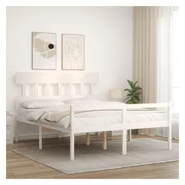vidaXL Seniorenbett 160 x 200 cm Weiß