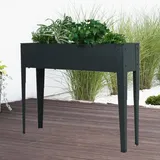 Harms Import Hochbeet Metall 102 x 26,5 x 80 cm Grau
