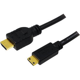 Logilink Kabel HDMI auf HDMI Mini High Speed mit Ethernet, 1,5m