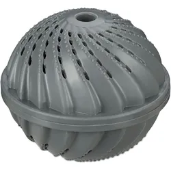 Relaxdays Waschball 2er Set, Waschkugel für Waschmaschine, Waschen ohne Waschmittel, umweltfreundlich, Wäscheball, grau