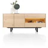 XOOON Modali Sideboard + LED Eichenfurnier/Metall