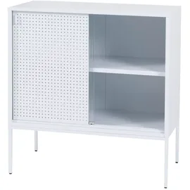 Mendler Highboard 85 x 80 x 45 cm Weiß