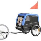 VEVOR Hundeanhänger Fahrradanhänger Klappbar 30kg für kleine mittelgroße Hunde