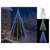 VidaXL Weihnachtsbaum-Beleuchtung 500 LEDs Blau 500 cm