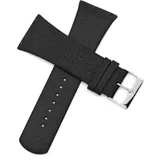 bullish Uhrenarmband aus echtem Leder für Skagen Herrenuhren, 30 mm, mit Schraube, Schwarz, Modern