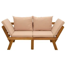 vidaXL 3-in-1 Gartenbank 3-in-1 110 x 60 x 85 cm Beige
