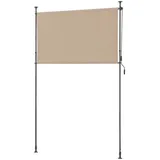 pro.tec Außenrollo 200 x 270 cm Sandfarben Polyester