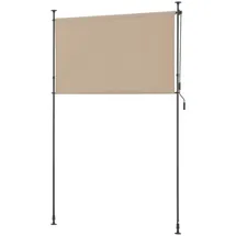 pro.tec Außenrollo 200 x 270 cm Sandfarben Polyester