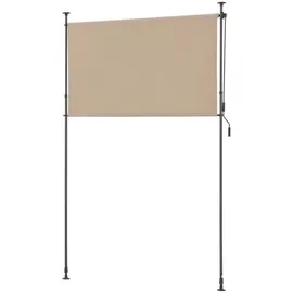pro.tec Außenrollo 200 x 270 cm Sandfarben Polyester