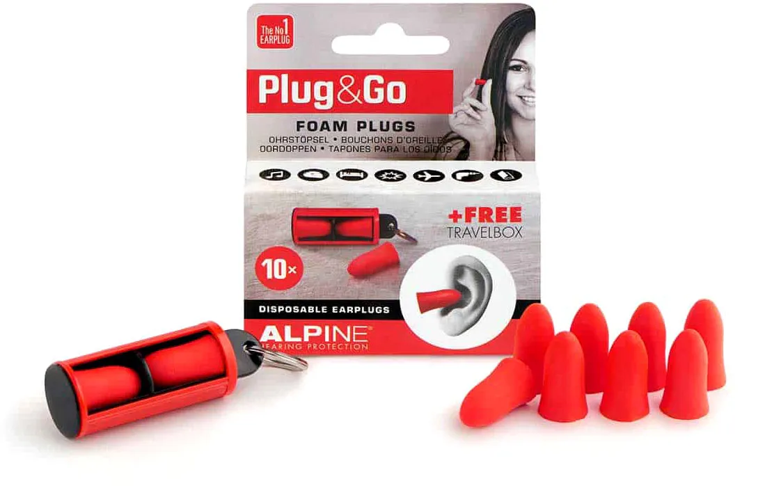 Alpine MotoSafe Plug&Go, Gehörschutz - Rot