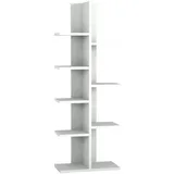 moebel17 Bücherregal Tree 40 x 30 x 180 cm Weiß