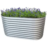 RS Trade Rimini XL 200 x 100 x 82 cm Silber