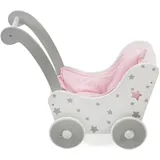 Bayer Chic 2000 Holzpuppenwagen stars grau