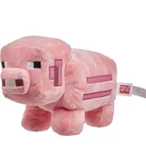 Mattel Minecraft Schwein Plüschfigur Rosa