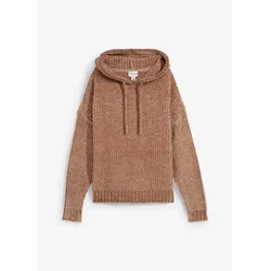 bonprix Oversize-Pullover aus Chenille, braun, 36/38 (S), Chenille