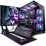 Vibox IX-533 Gaming PC Set Komplett • Monitor 27 Zoll • AMD Ryzen 7 9800X3D 8-Kern • AMD Radeon RX 9070 XT 16GB • 32GB 5600MHz DDR5 RAM • 1TB SSD • Windows 11 • WLAN • Noir