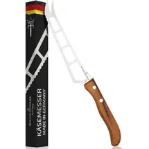 Schwertkrone Käsemesser mit Wellenschliff Klingenlänge 13,5 cm Olivenholz