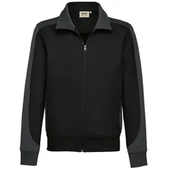 Sweatjacke Contrast "Performance" 477 - M - schwarz