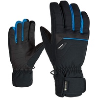 Ziener Herren Glyn GTX Plus Glove Alpine Ski-Handschuhe/Wintersport | Wasserdicht, Atmungsaktiv, Warm, Gore-tex, Black.Persian Blue, 11, 801047