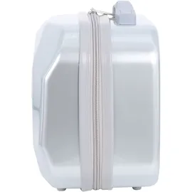 ELLE Kosmetiktasche ELLE, Gr. B/H/T: 16,5cm x 25,5cm x 33cm, silber (silberfarben), Kunstfaser, Taschen Kosmetiktasche, mit vollständig gefüttertem Innenraum
