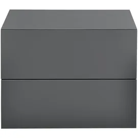 [en.casa] Wandregal Ampfing 40 x 30 x 29 cm Dunkelgrau