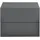 [en.casa] Wandregal Ampfing 40 x 30 x 29 cm Dunkelgrau
