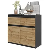 OEM NOAH 80 x 0 x 0 cm Anthrazit/Eiche