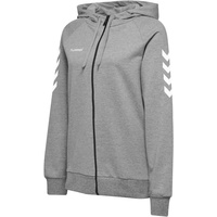 hummel GO Cotton Zip Hoodie Woman - Grau L