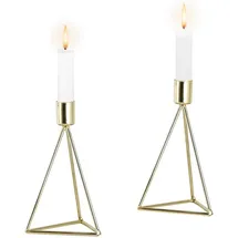 Echtwerk Kerzenständer-Set Diamant Gold