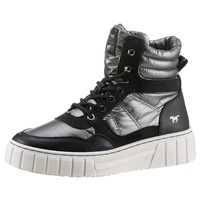 Mustang Winterboots, mit gepolstertem Schaftrand, Gr. 41, schwarz-silberfarben, , 41780865-41