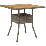 vidaXL Gartentisch Ø 80 x 75 cm Grau