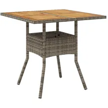 vidaXL Gartentisch Ø 80 x 75 cm Grau